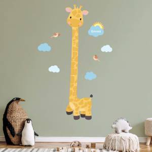 Mätsticka till barnrummet - giraff