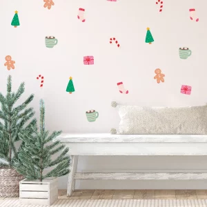 Väggdekor med julstämning