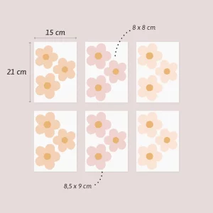 Väggdekor tusenskönor Blush