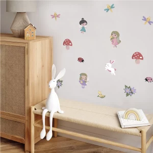 Väggdekor - wallstickers - magiska feer