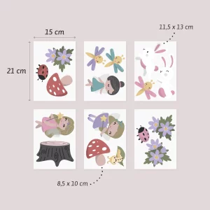 Väggdekor - wallstickers - magiska feer