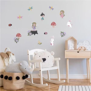Väggdekor - wallstickers - magiska feer