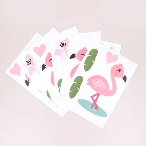 Väggdekor - wallstickers - flamingor