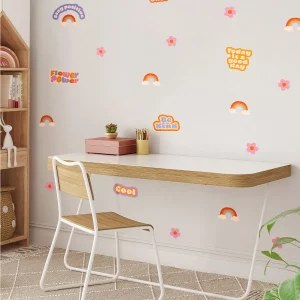 Väggdekor - wallstickers - flamingor