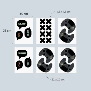 Väggdekor - wallstickers - gejmingkontrollll