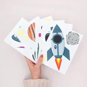 VĂ€ggdekor universum - wallstickers planeter