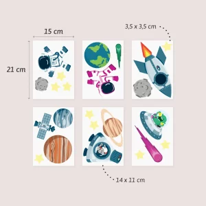 VĂ€ggdekor universum - wallstickers planeter