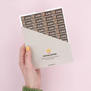 Stryklappar till kläder, tål tvättmaskin