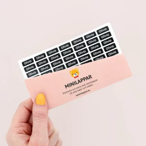 Mini namnlappar till de minsta sakerna