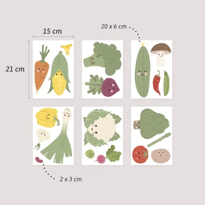Väggdekor med grönsaker