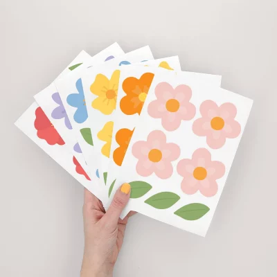 Väggdekor med vildblommor