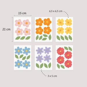 Väggdekor med vildblommor