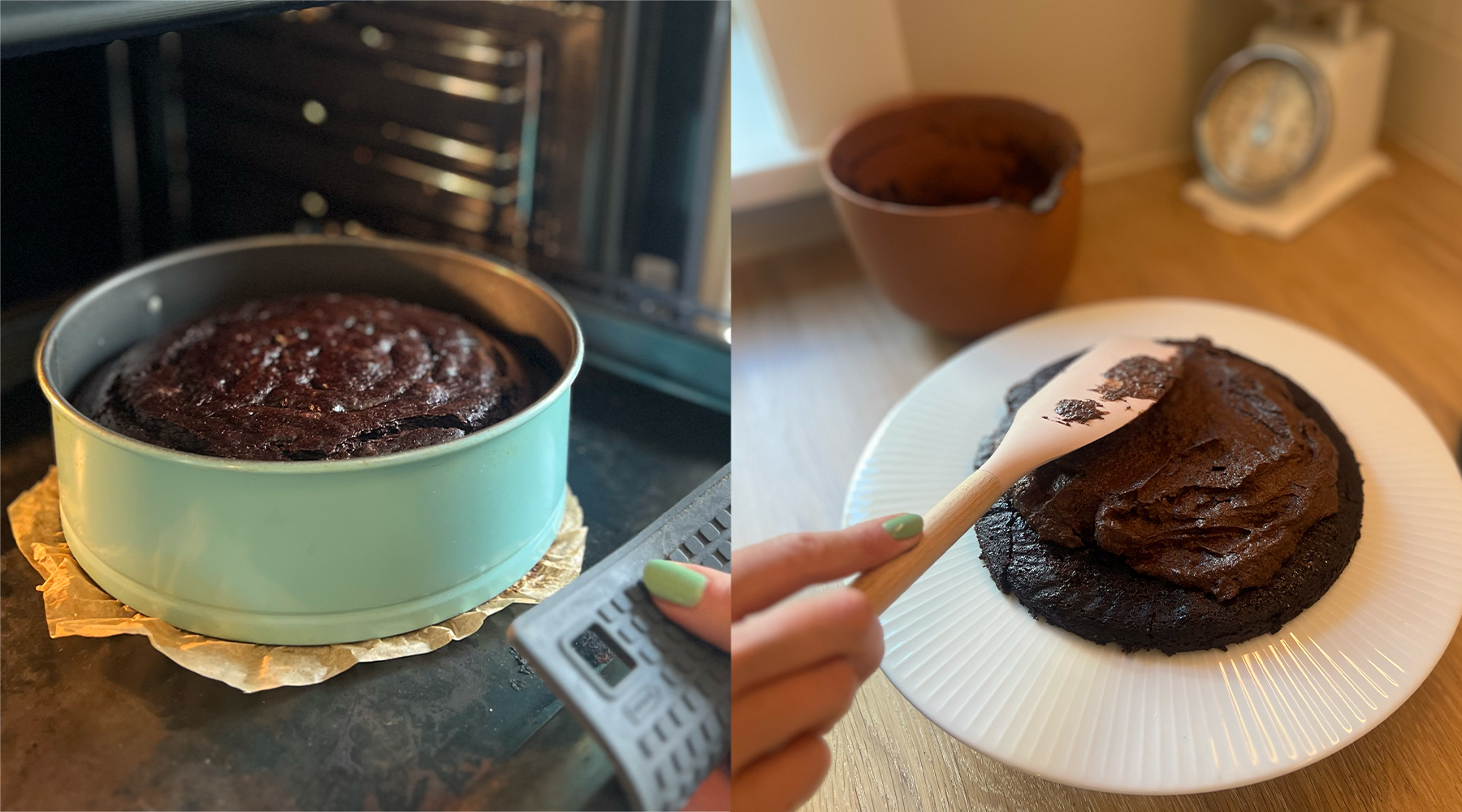 Chokladkaka med mjölkfri smörkräm – vegansk födelsedagskaka utan ägg.